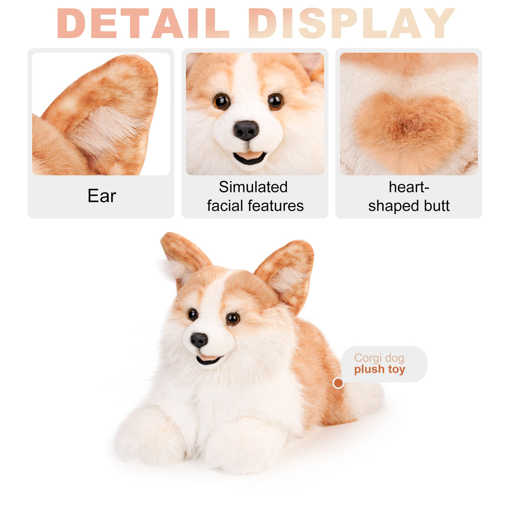 2.2lbs Corgi Dog Plush – Handmade Realistic Weighted for Dog Lovers  by Chongker, image 9 of 14