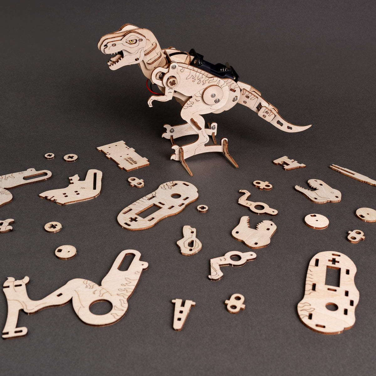 Sound-Activated T-Rex Robot STEM Kit by Kitsville, image 2 of 7