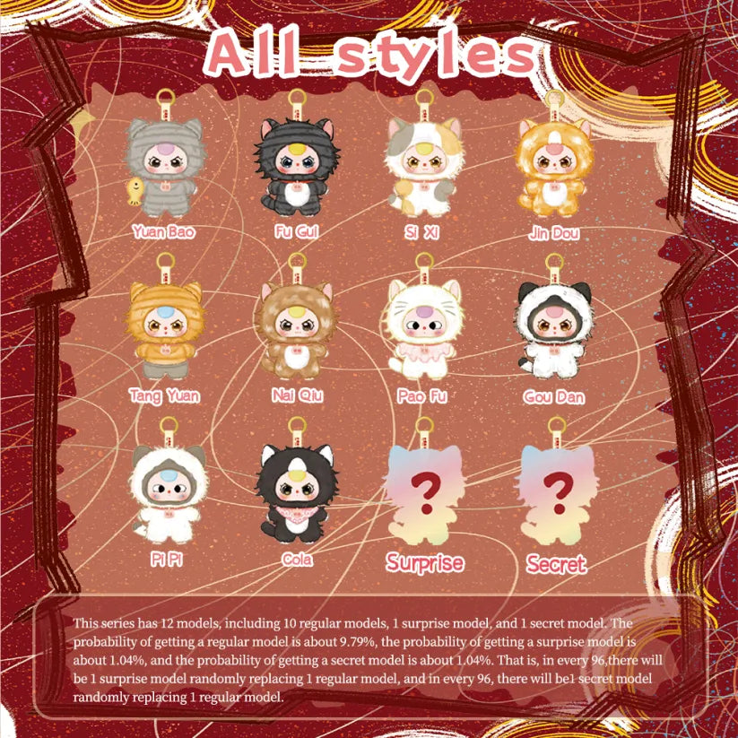 Baby Three Whose Cat is This? Plush Series Blind Box