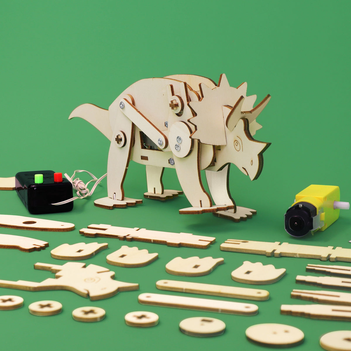 Dinosaur Robot Triceratops DIY STEM Kit by Kitsville, image 1 of 7
