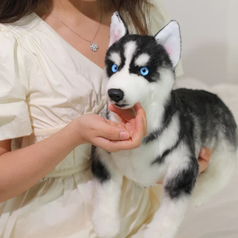 Husky Plush – Realistic Dog Toy Gift for Pet Lovers by Chongker, image 6 of 9