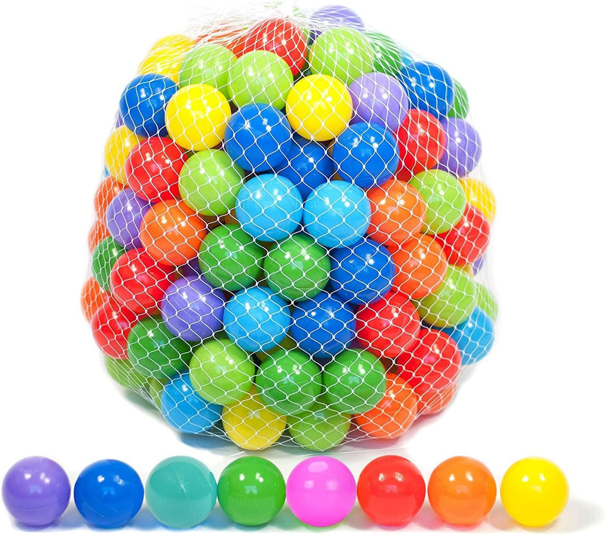 Kids Crawling Tent & Tunnel Play Set with Cube Ball Pit and Hoop