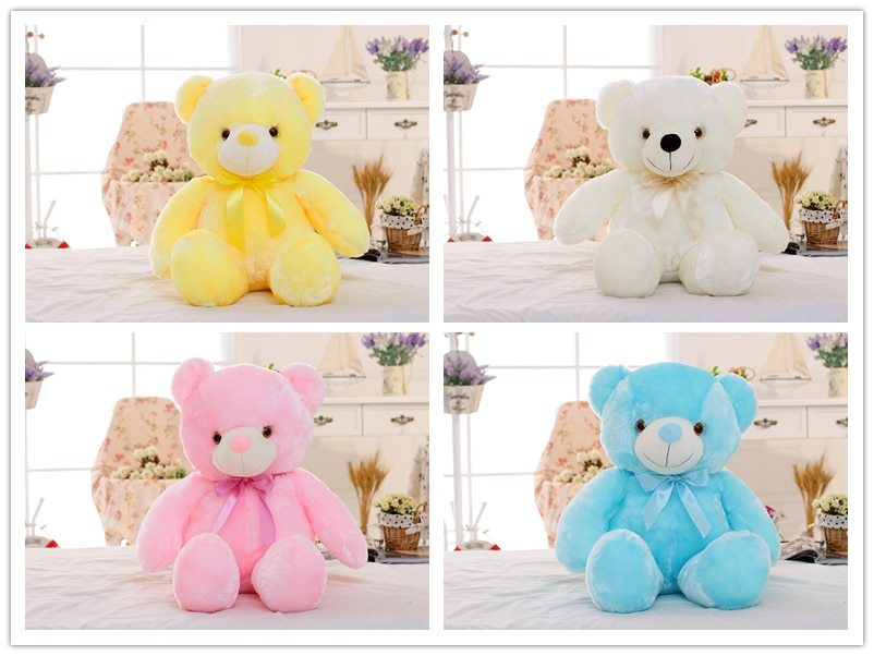 Tap-to-Glow LED Teddy Bear