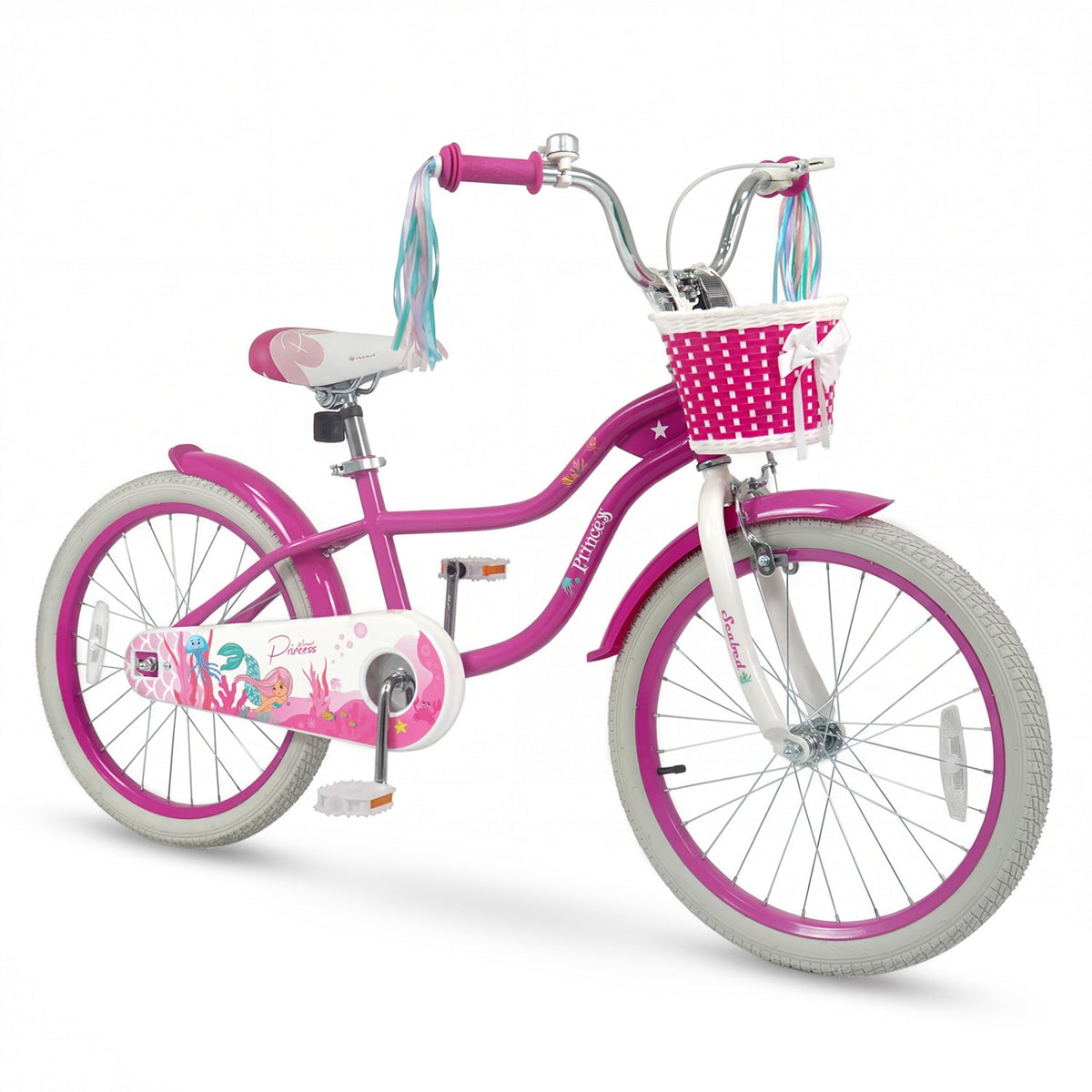 Rosebud Bike with Basket & Training Wheels