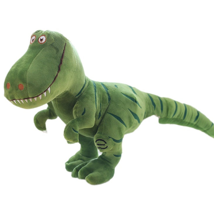 Close-up view of the cute T-Rex dinosaur plush
