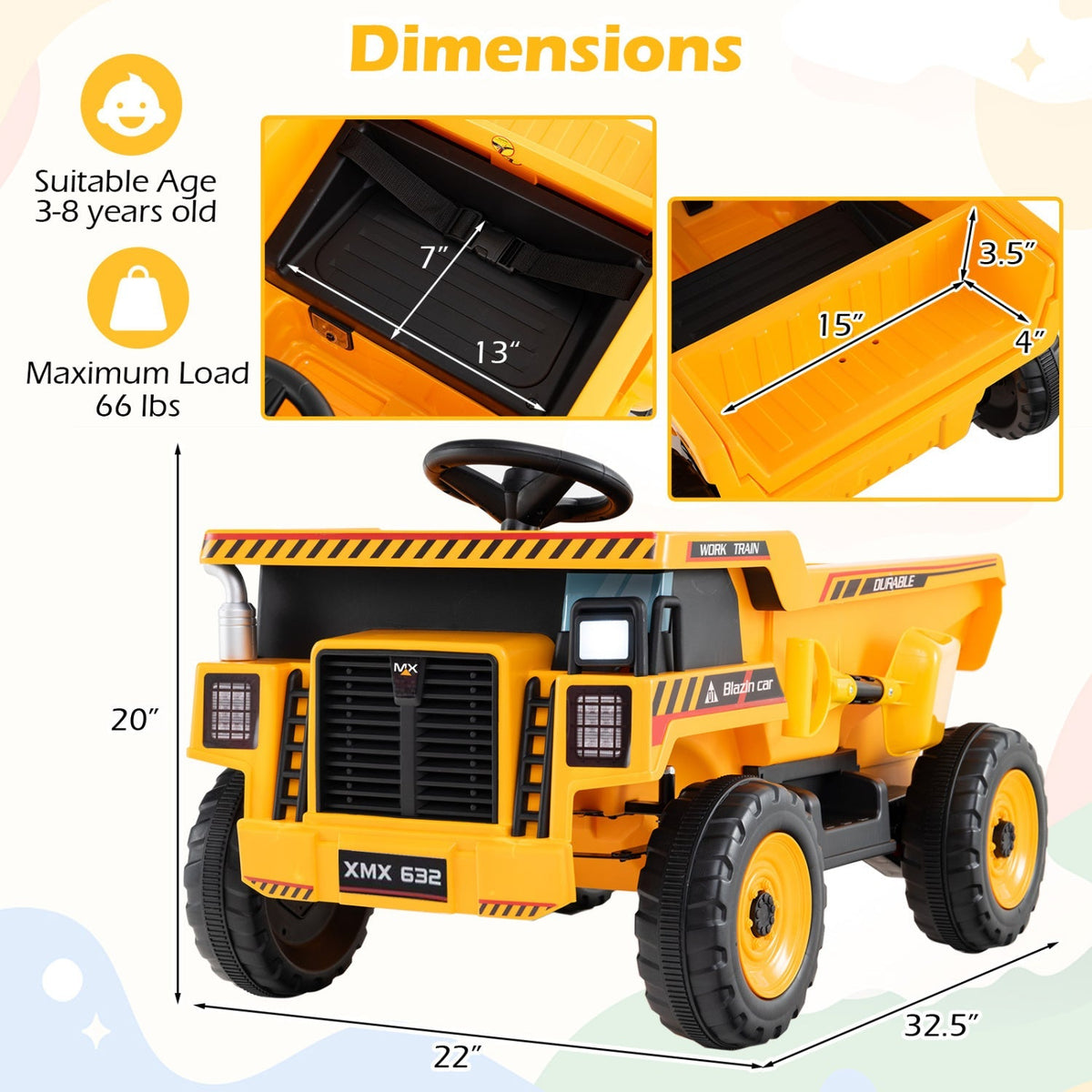 Big Dig 24V Ride-On Dump Truck