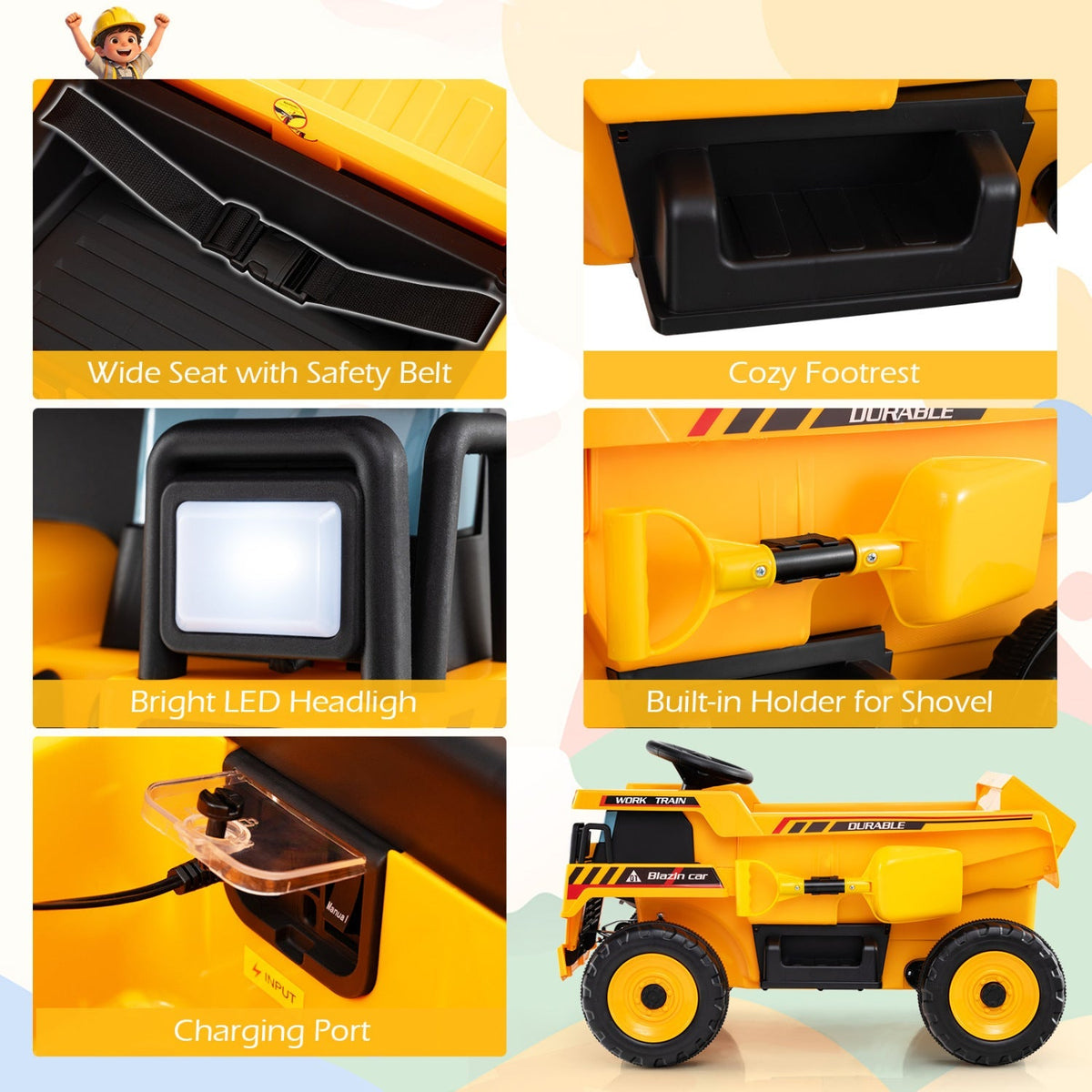 Big Dig 24V Ride-On Dump Truck