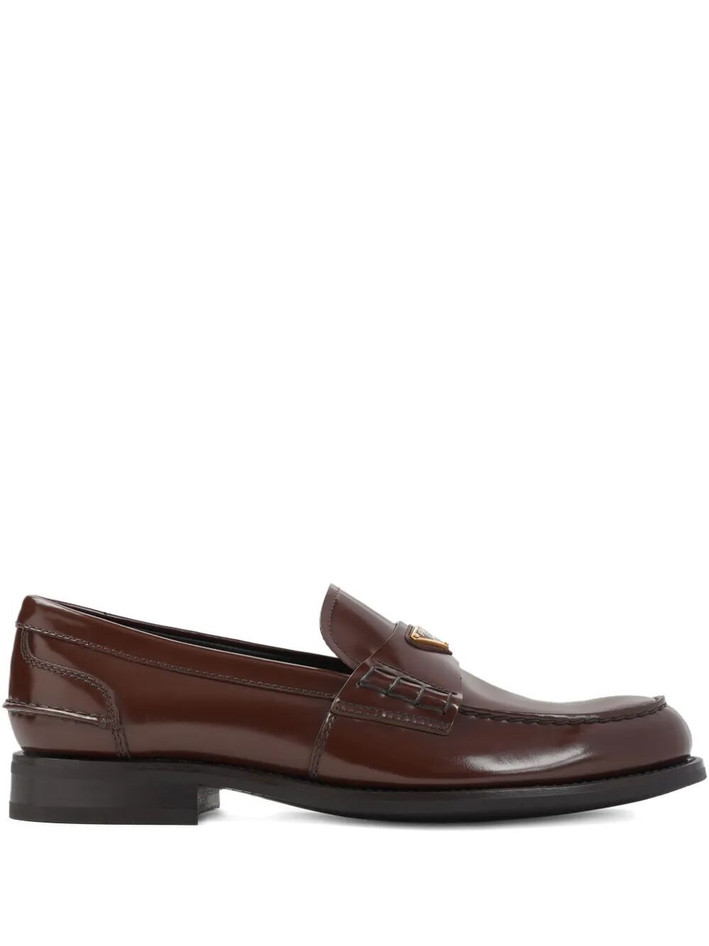 Prada Men Brushed Leather Loafers - Maven Couture IncShoes / Flats