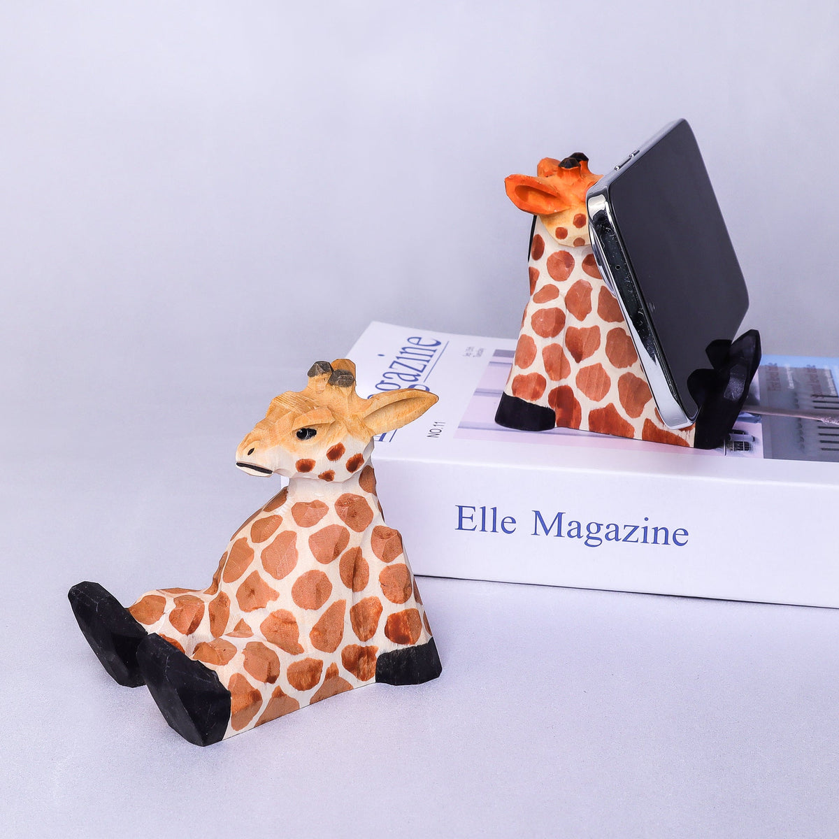 Paint Your Own Wood Carved Giraffe DIY Painting Kit by Kitsville, image 3 of 11