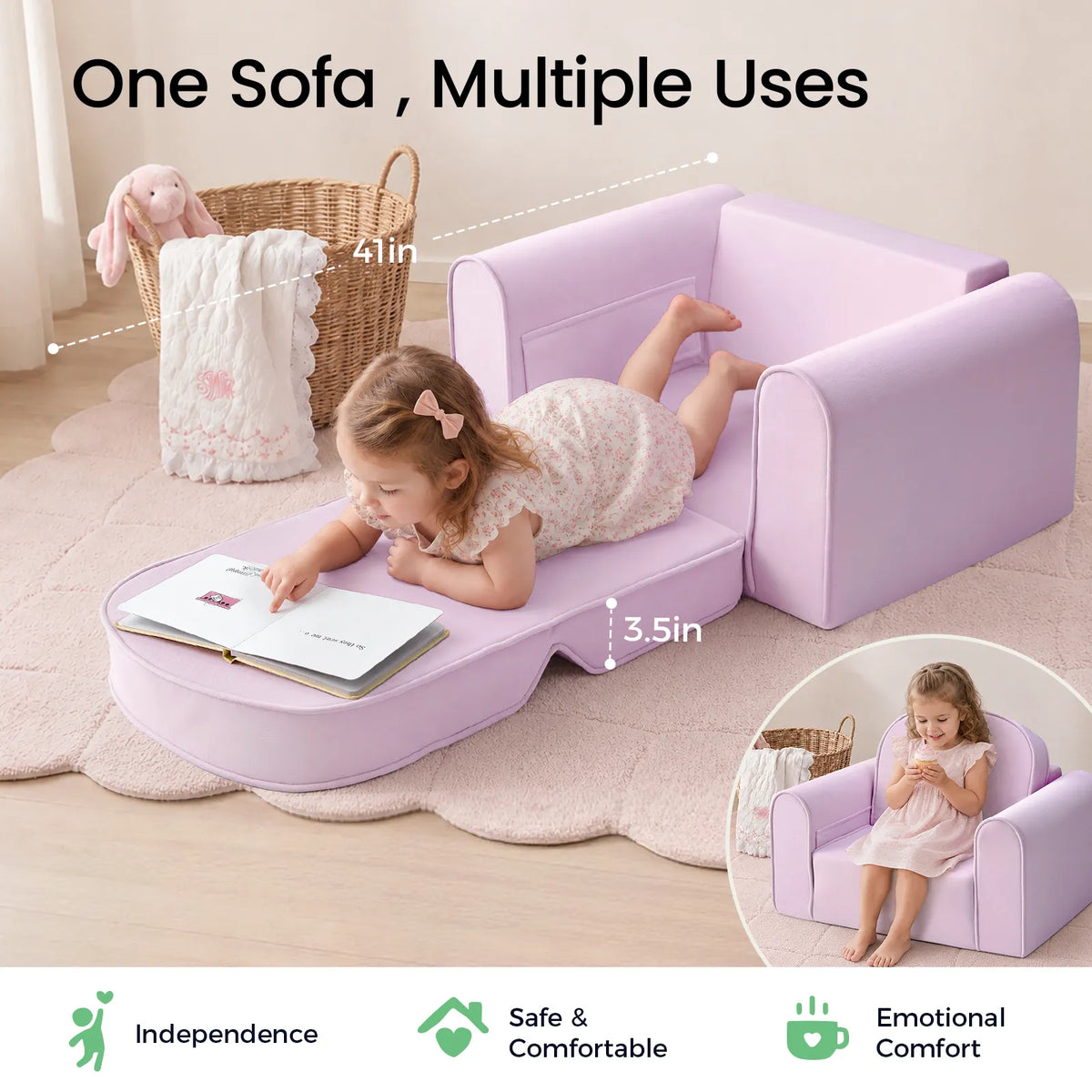 Tiny Land GentleSnug Kids Sofa Chair — product image 13 of 33