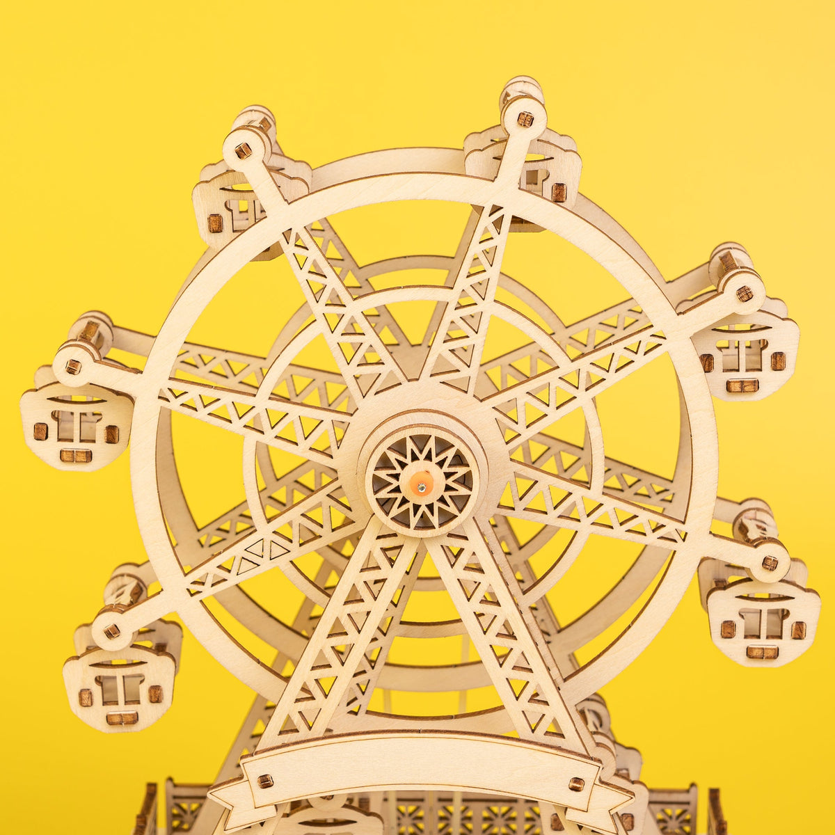 DIY Wooden Ferris Wheel Music Box Kit by Kitsville, image 7 of 9