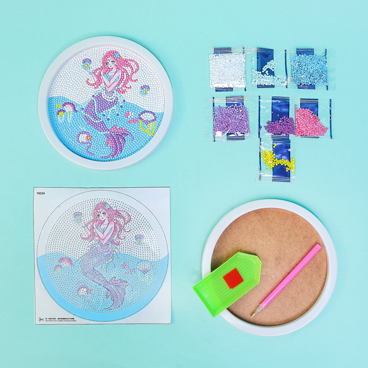Diamond Art Kit for Kids by Kitsville, image 8 of 11