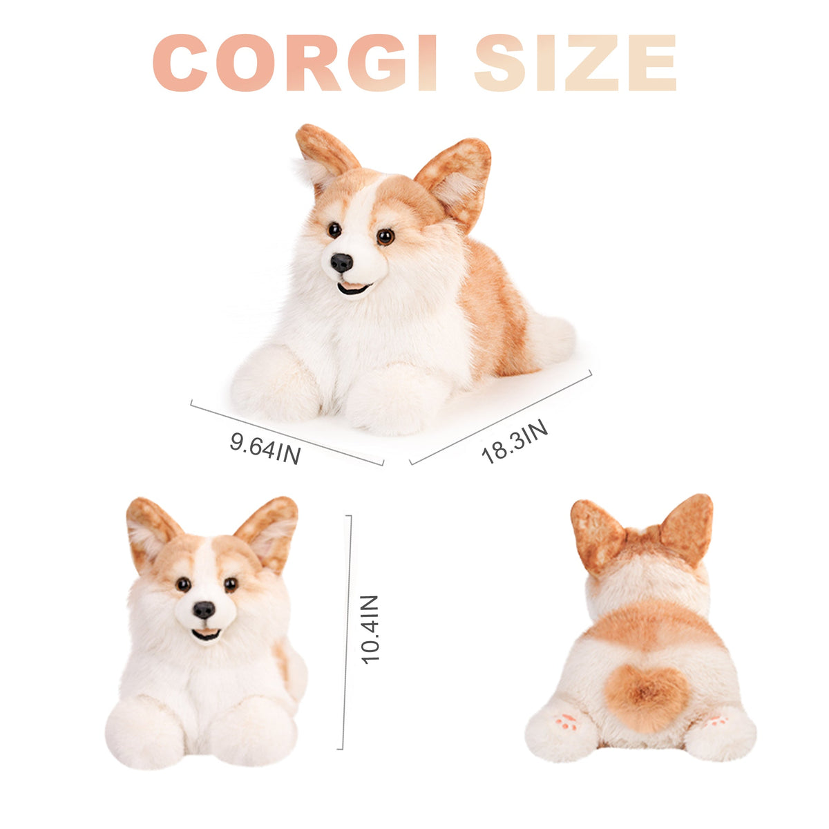 2.2lbs Corgi Dog Plush – Handmade Realistic Weighted for Dog Lovers  by Chongker, image 10 of 14