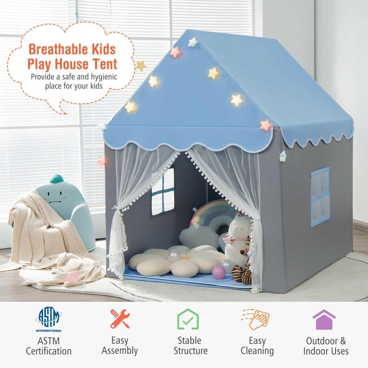 Starlight Playhouse Tent with Mat
