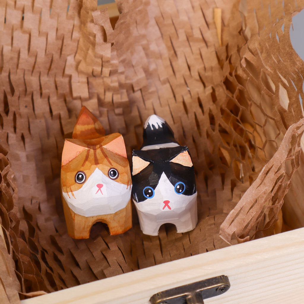Hand-Carved Cat Painting Kit – Paint Two Cats, Create a Keychain by Kitsville, image 8 of 11