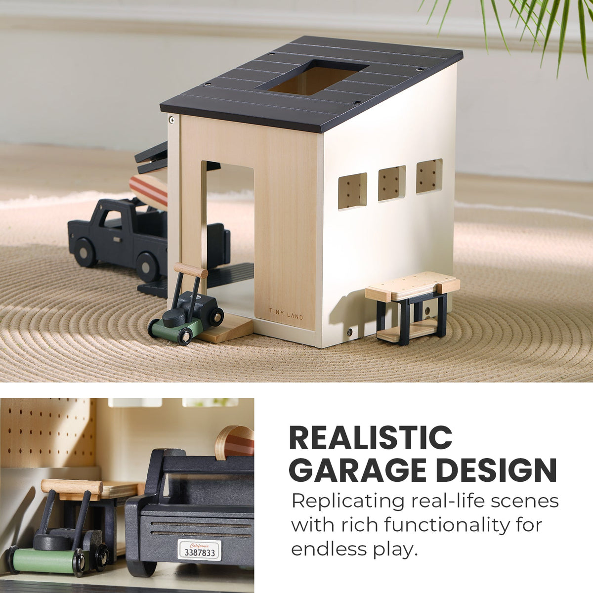 Tiny Land® Wooden Dollhouse - Garage