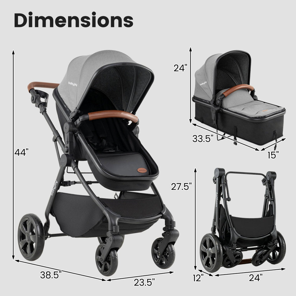 Little Sprouts 2-in-1 Convertible Stroller