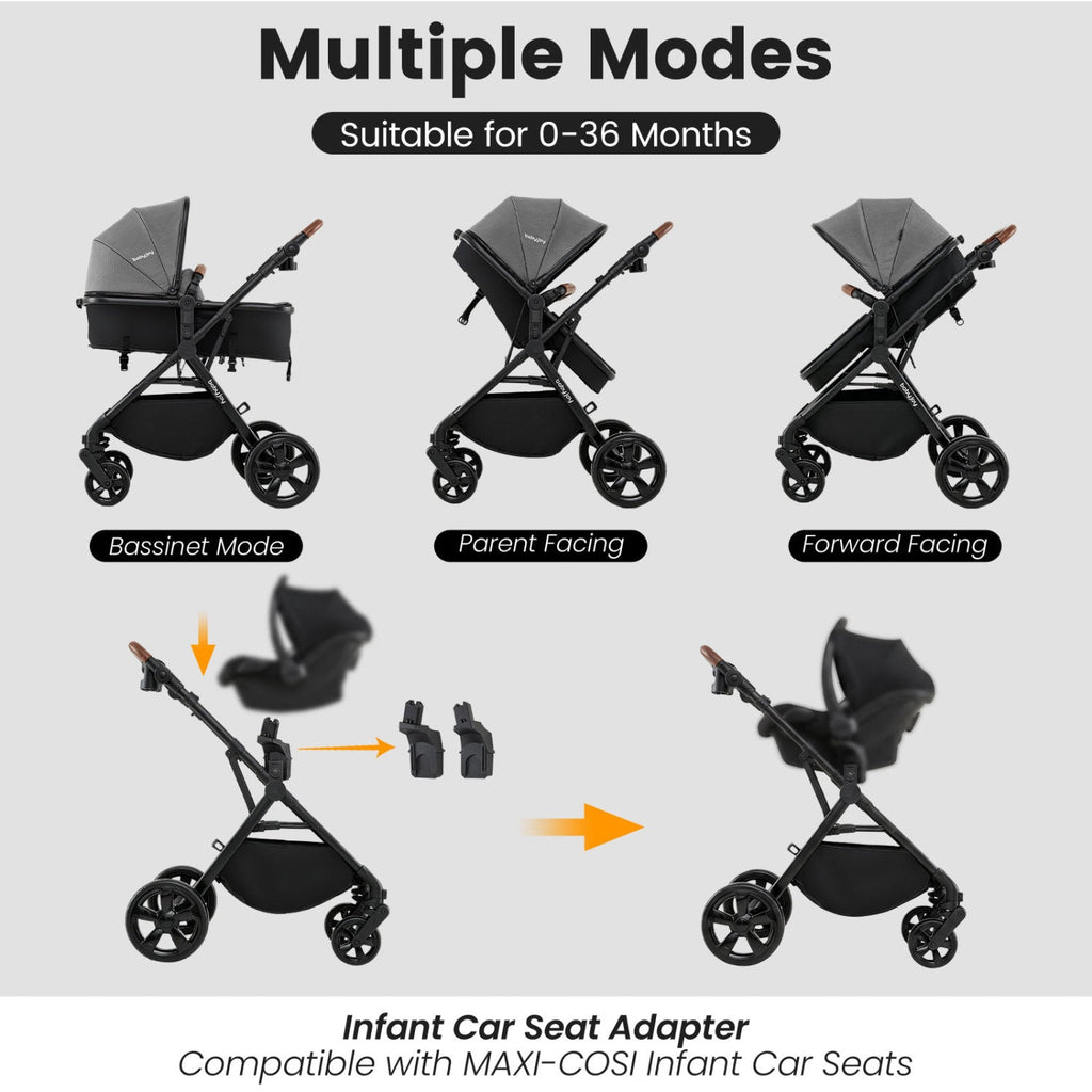 Little Sprouts 2-in-1 Convertible Stroller