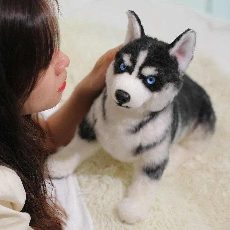 Husky Plush – Realistic Dog Toy Gift for Pet Lovers by Chongker, image 5 of 9