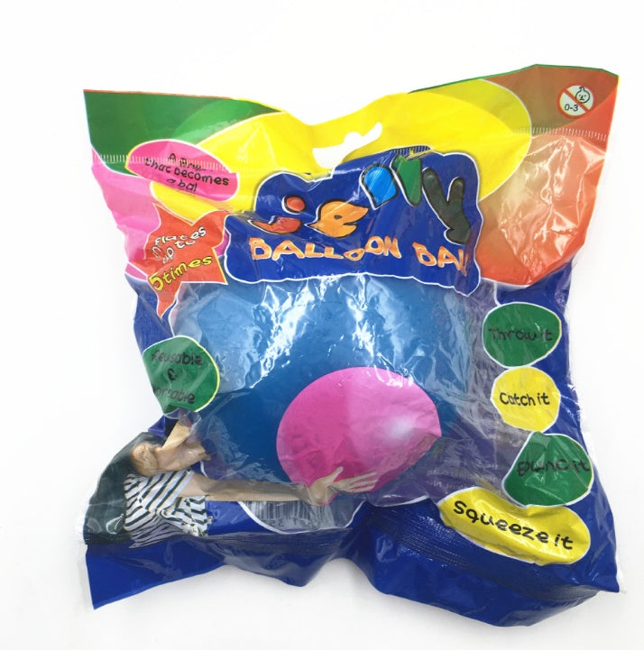The giant air filled bubble play ball and its details up close