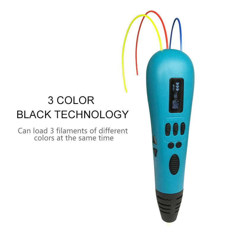Luxury 3D Printing Pen - Creative DIY 3D Drawing Pen for Kids - Best Christmas Gift