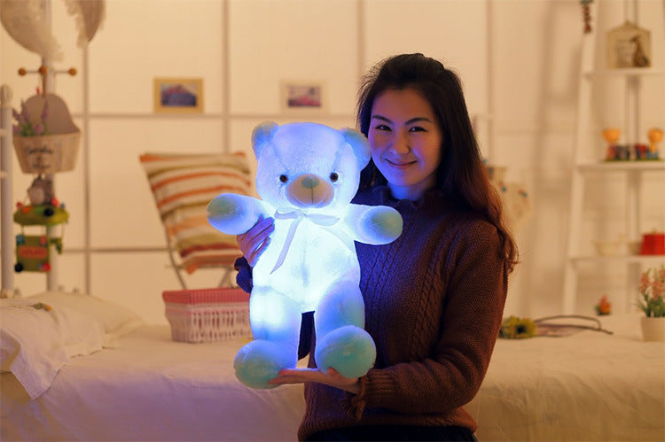 Tap-to-Glow LED Teddy Bear