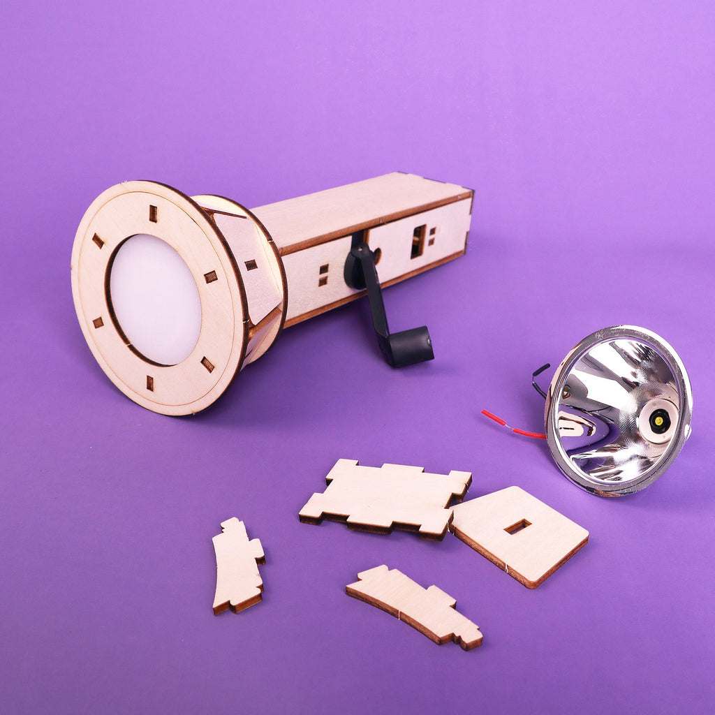 Hand-Crank Flashlight DIY STEM Kit by Kitsville, image 1 of 5