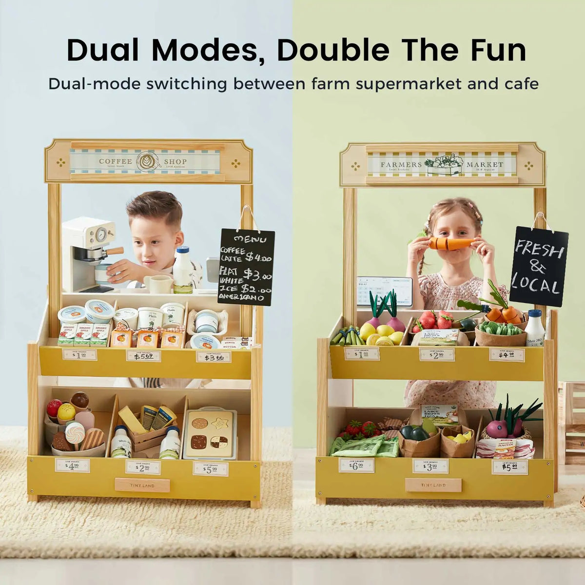 Tiny Land Wooden Grocery Store Playset — product image 4 of 12
