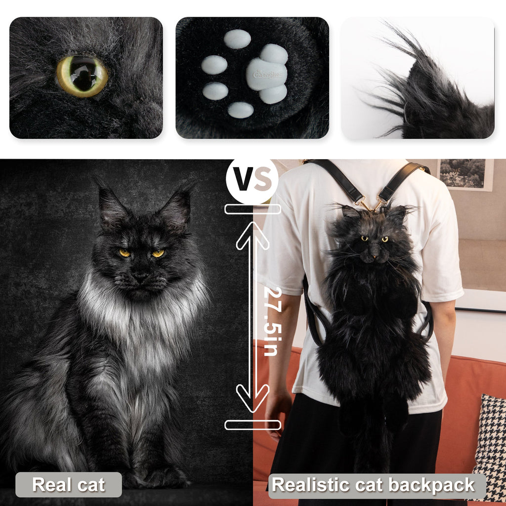 Maine Coon Cat Backpack by Chongker, image 3 of 15