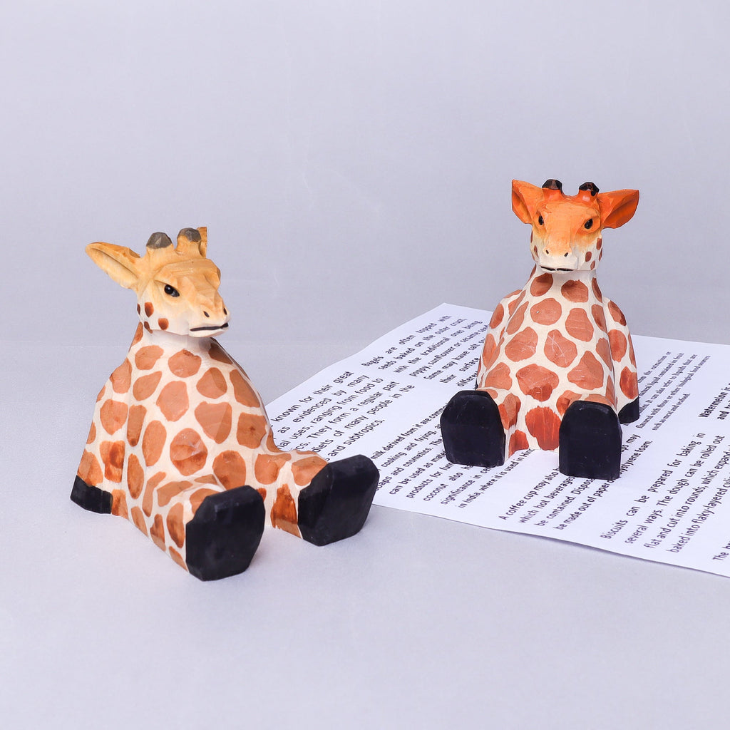 Paint Your Own Wood Carved Giraffe DIY Painting Kit by Kitsville, image 6 of 11