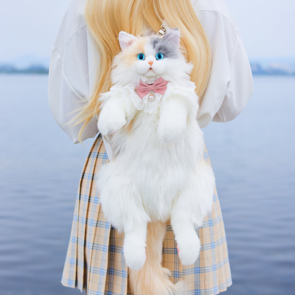 Fairy Light-calico Cat Backpack – Light-Up Plush Cat Backpack by Chongker, image 1 of 7