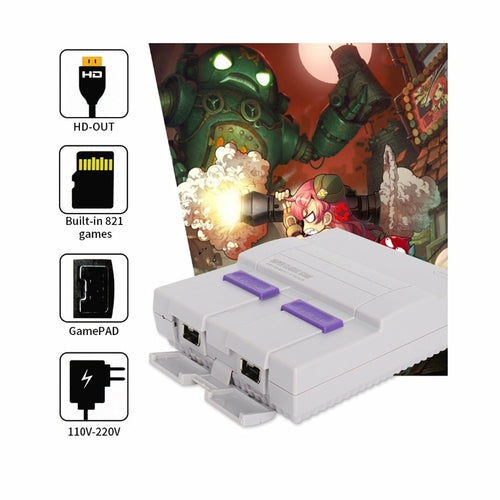 Retro HDMI Game Console with Two Controllers