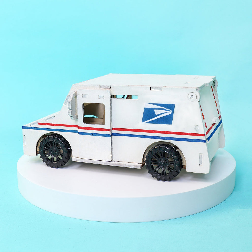 Delivery Truck STEM Kit – Build, Paint & Power a Moving Mail Truck by Kitsville, image 6 of 9