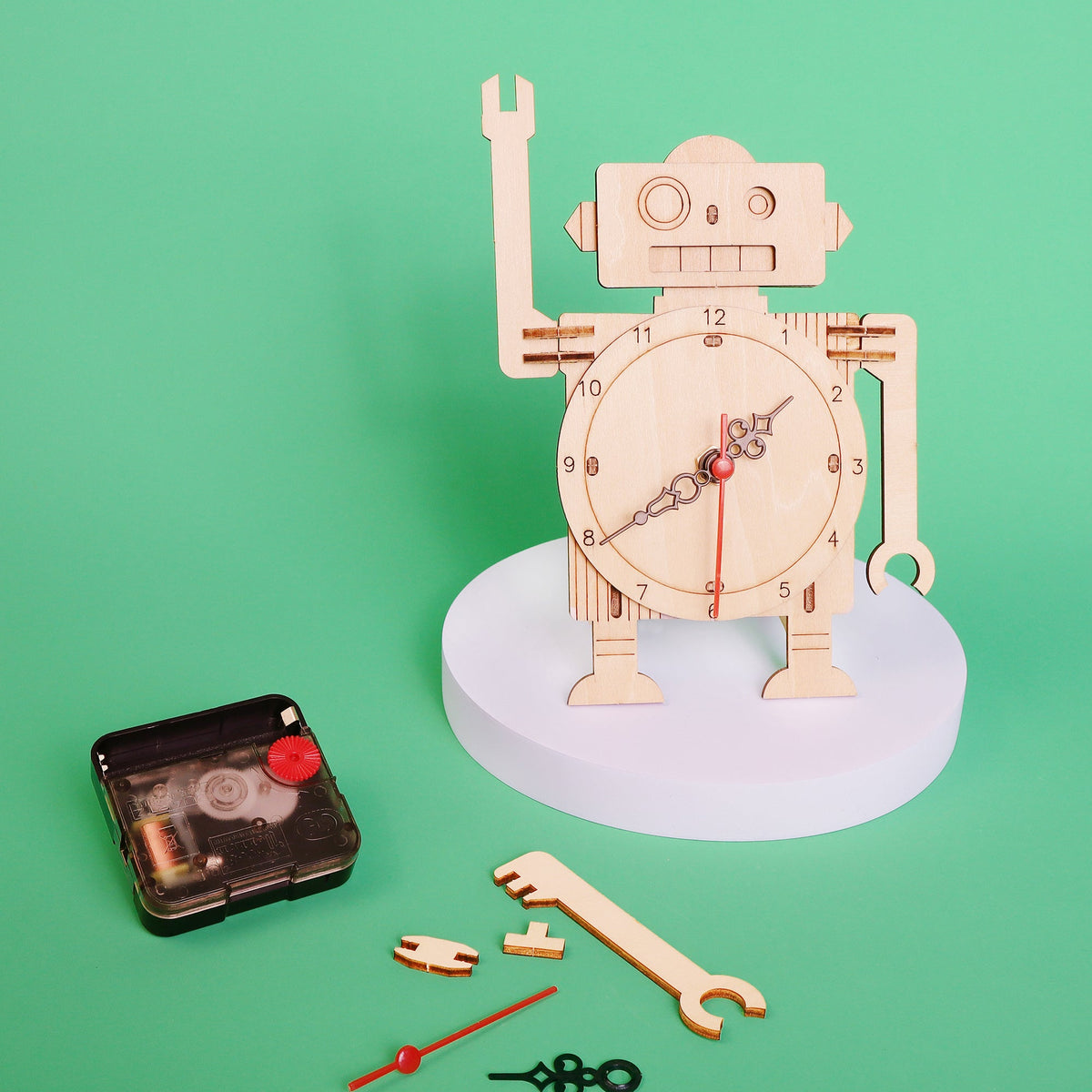 Robot Clock DIY STEM Kit by Kitsville, image 2 of 7