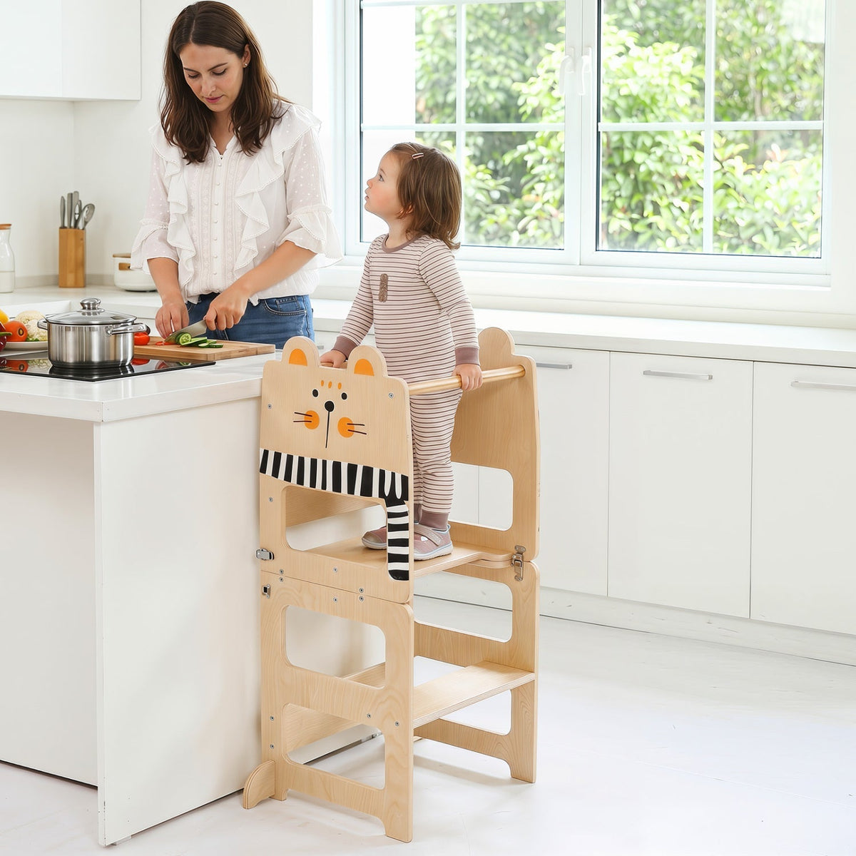 Little Helper 3-in-1 Wooden Step Stool