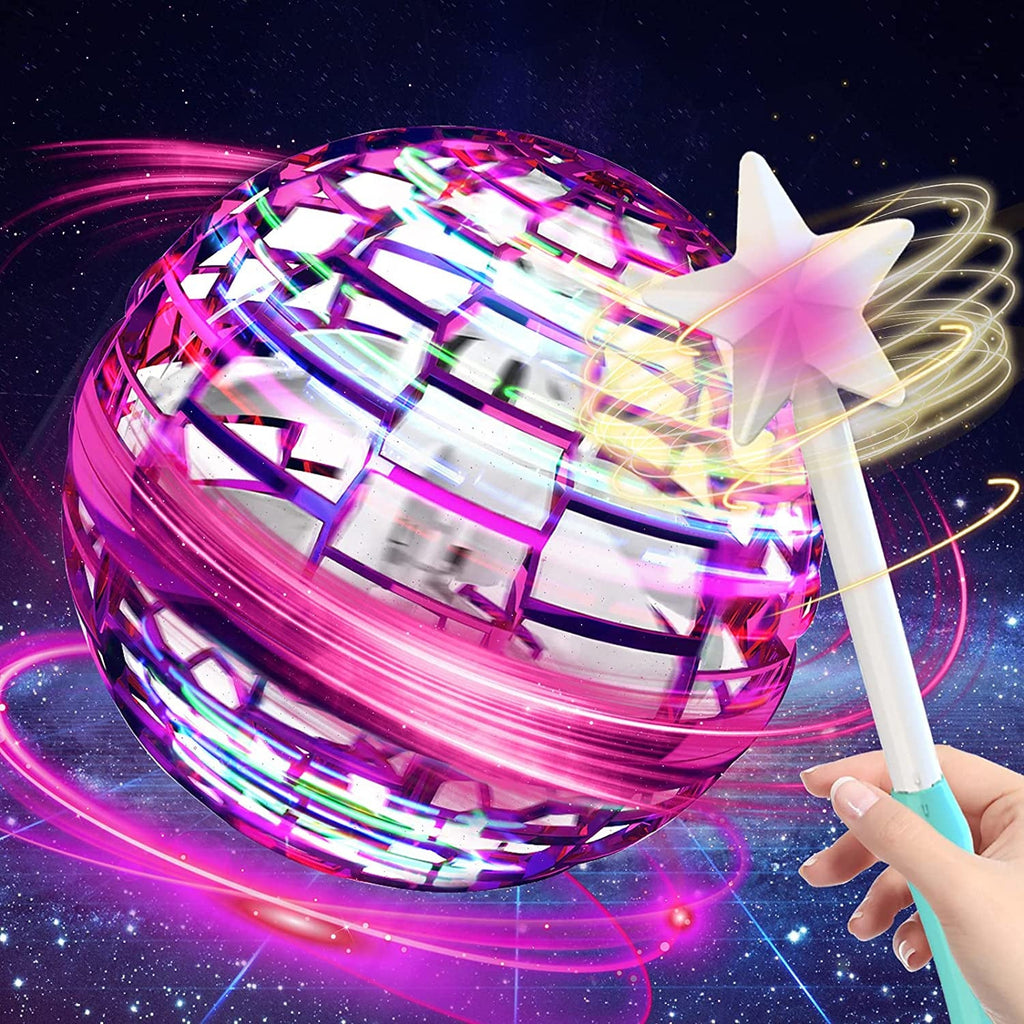hand controlled flying hover ball product photo showing the full item