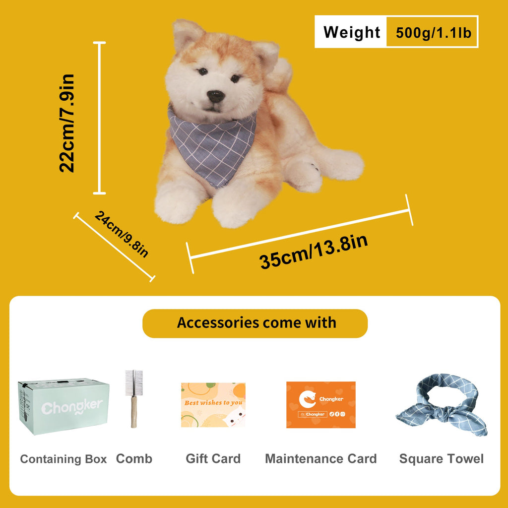 Akita Dog Plush – Realistic Dog Plush by Chongker, image 3 of 7