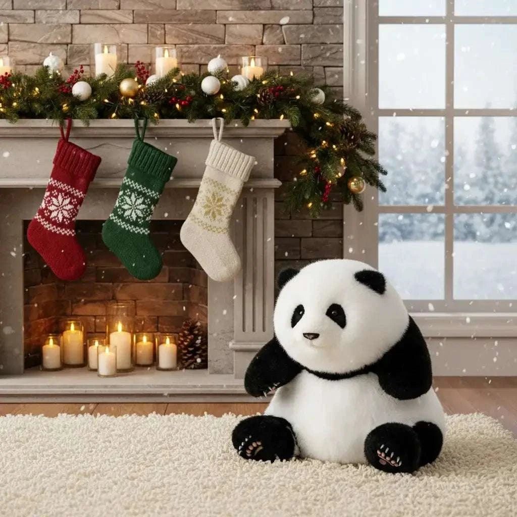 4.6lbs Panda Hehua Handcrafted Plush– Calm Companion Mindful Relax — product photo 4 of 10