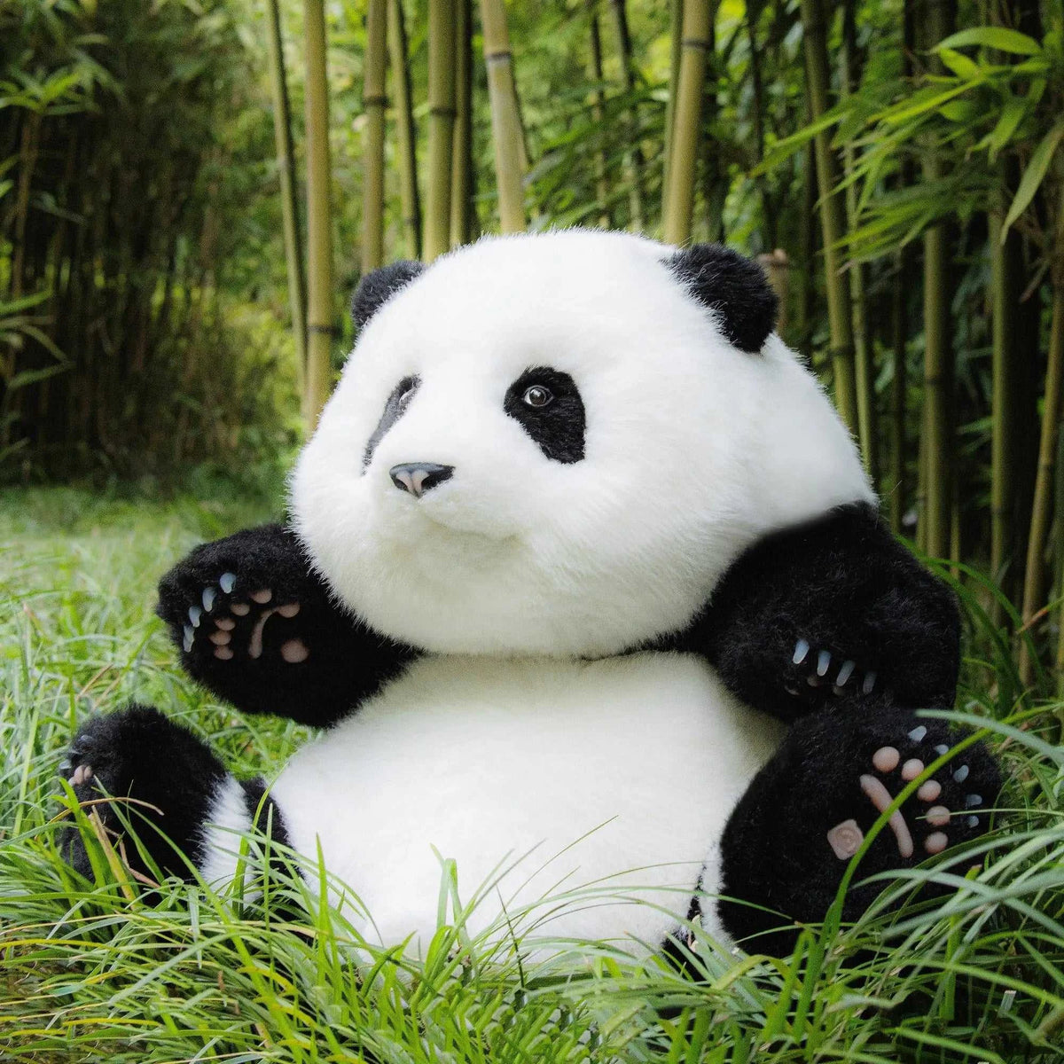 4.6lbs Panda Hehua Handcrafted Plush– Calm Companion Mindful Relax — product photo 2 of 10