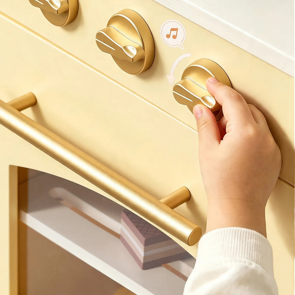 Tiny Land Wooden Play Kitchen with Storage for Creative Toddlers — product image 28 of 33