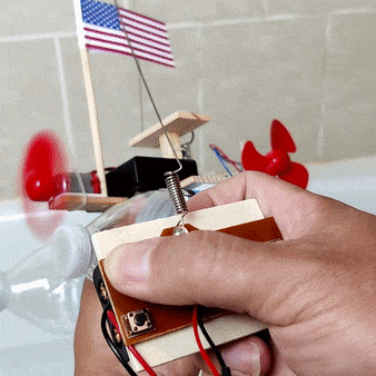 RC Propeller Boat DIY STEM Kit by Kitsville, image 8 of 8