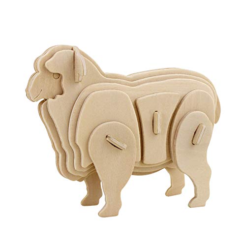 Wooden Farm Animals 3D Puzzle - 8 Pack