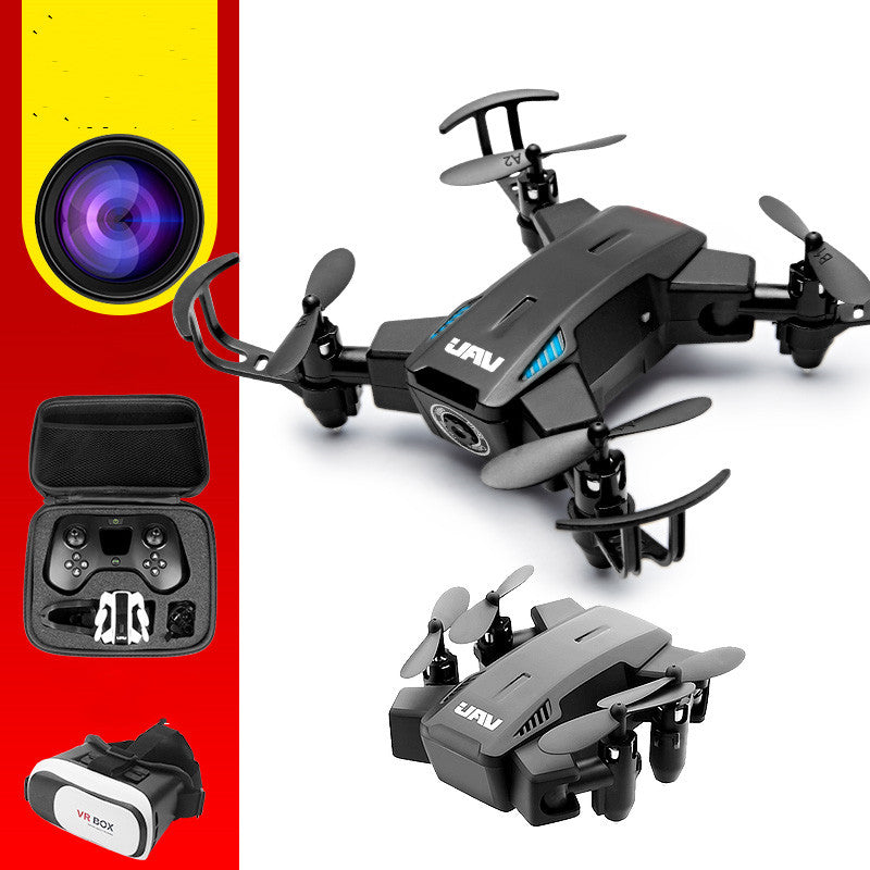 Close-up view of the remote control plane with HD camera