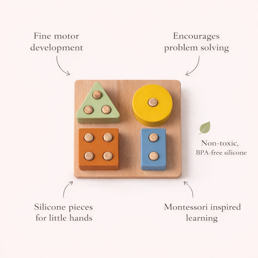 Montessori Shape Puzzle Toy by LYTL®, image 2 of 9