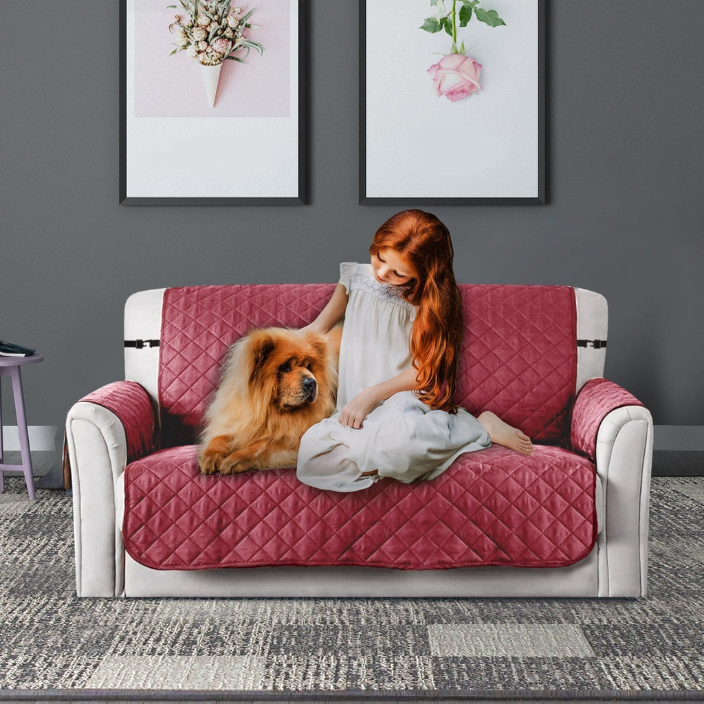 Reversible Sofa Protector with Elastic Strap