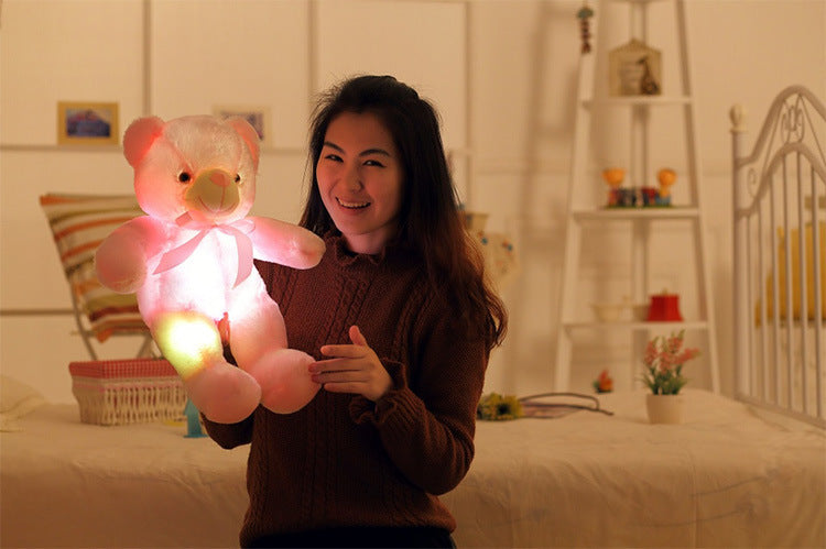 Tap-to-Glow LED Teddy Bear
