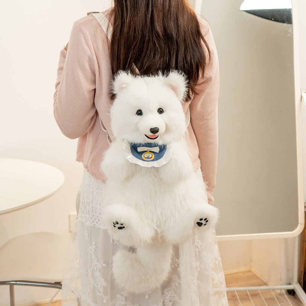 Fluffy Samoyed Backpack by Chongker, image 1 of 6