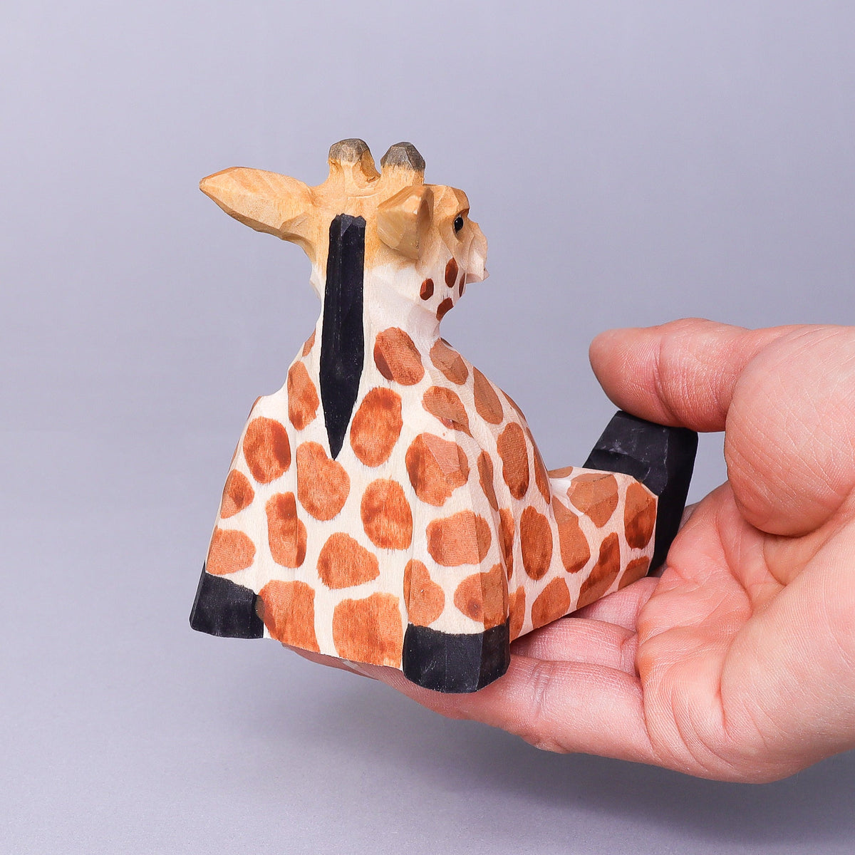 Paint Your Own Wood Carved Giraffe DIY Painting Kit by Kitsville, image 7 of 11