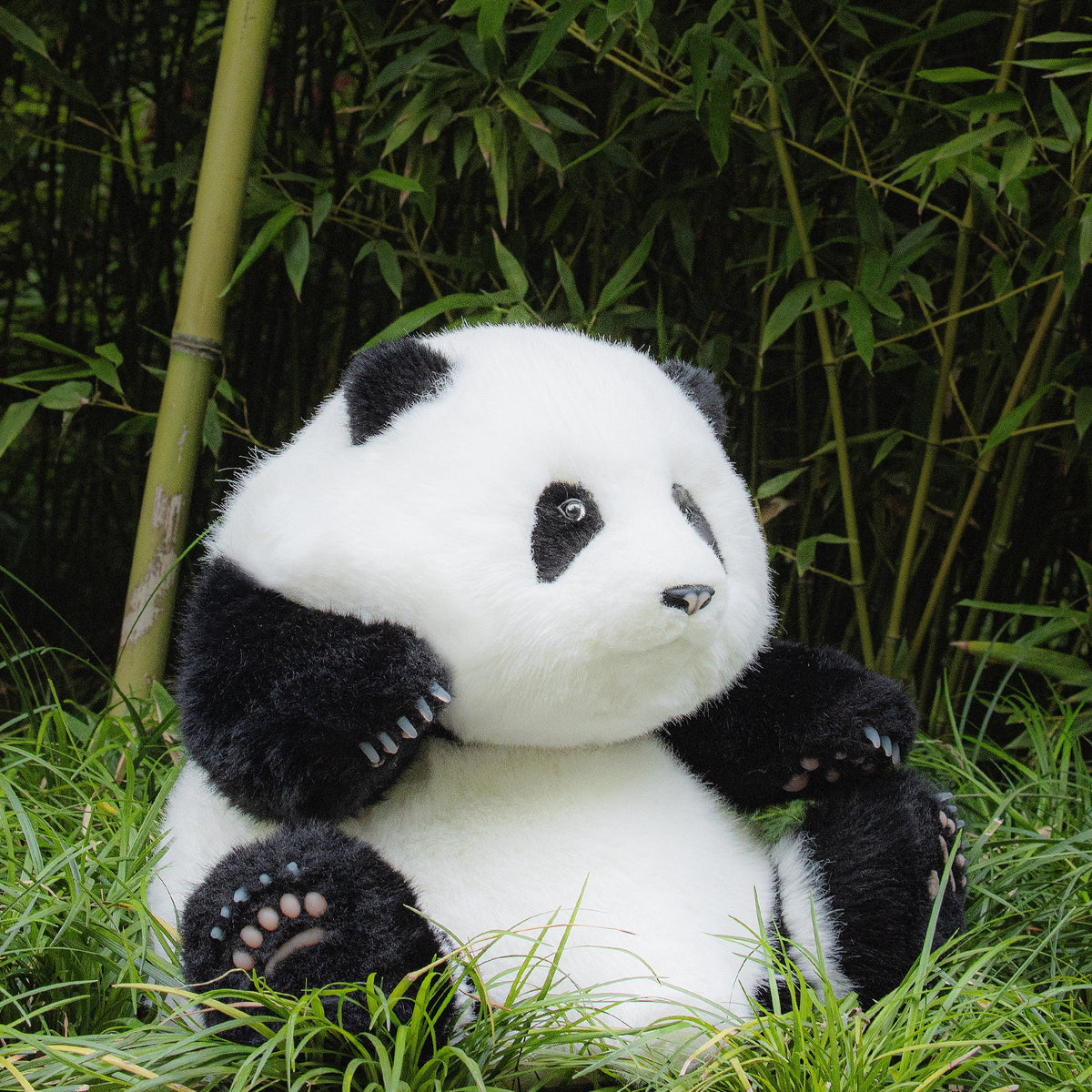 4.6lbs Panda Hehua Handcrafted Plush– Calm Companion Mindful Relax