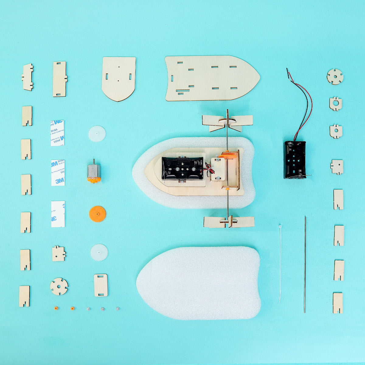 Paddlewheel Boat DIY STEM Kit by Kitsville, image 4 of 7